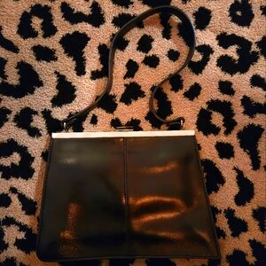Vintage Wilson Leather Black Snap Top Closure Handbag